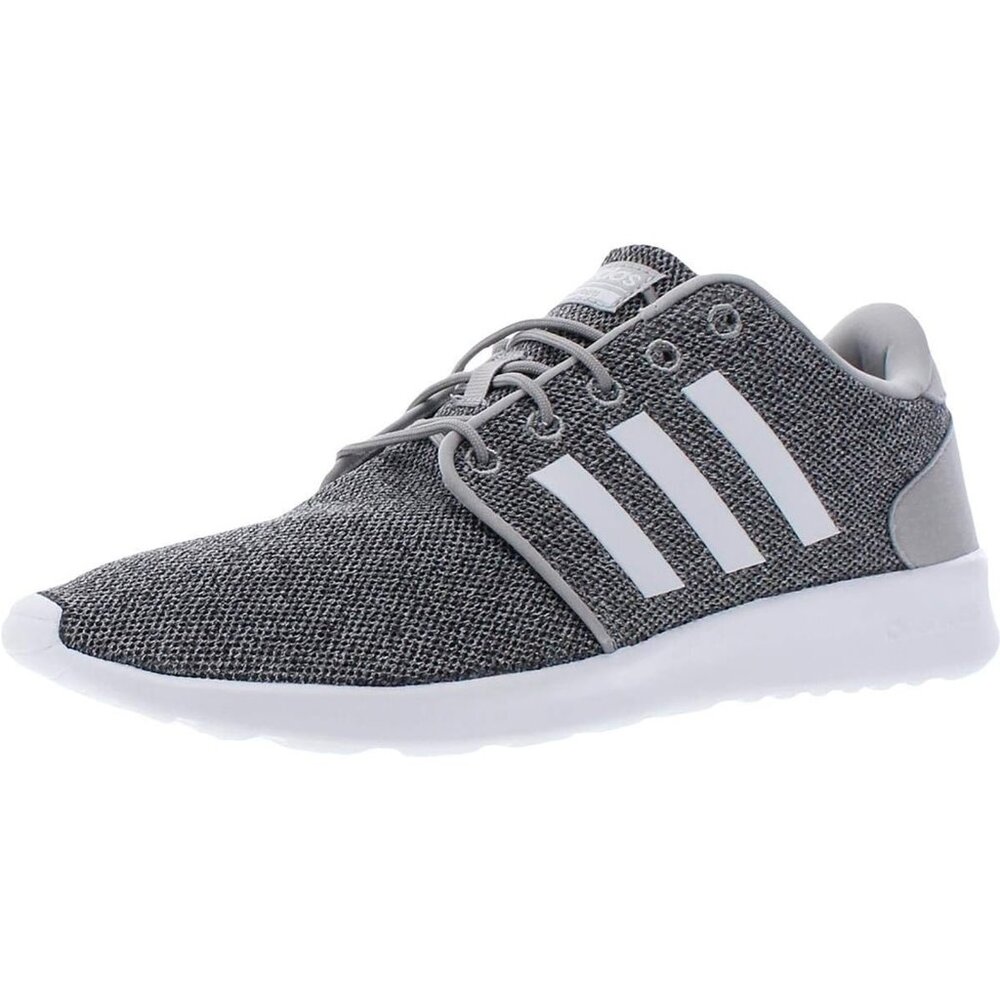 Adidas Cloudfoam Qt Racer Gray White Running Sneakers Women US 7